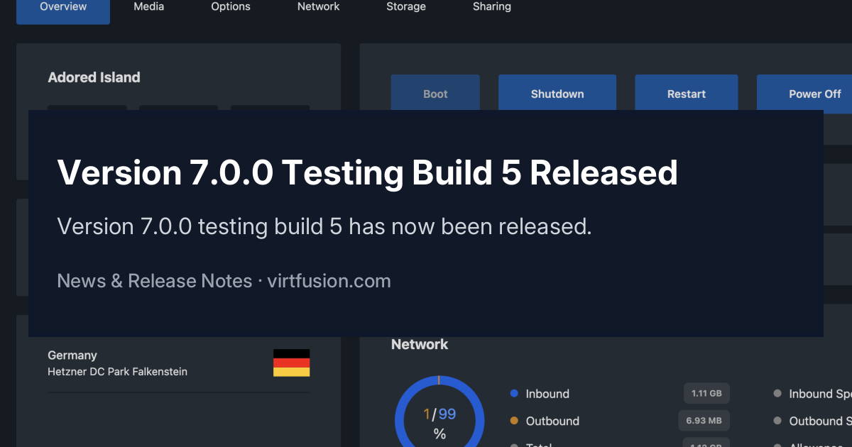 Version 7.0.0 Testing Build 5 Released